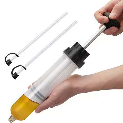 Car Oil Fluid Extractor Auto Oil Change Syringe with Hose Manual Fuel Suction & Filler Fluid Oil Cha