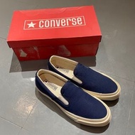 70’s CONVERSE DECK STAR SLIP ON CLASSIC SNEAKERS NAVY CHUCK TAYLOR ALL STAR BLACK LABEL JACK 1970s 7