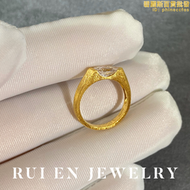 【芮恩】18K黃金45分人工CVD合成馬眼情侶對戒婚戒培育鑽石戒指