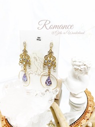 |華麗典雅| 宮廷 x 迪士尼打卡夢幻皓石金耳環 • 925耳針