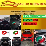 Perodua Alza/Myvi/Viva/Bezza/Axia Steering Logo/Logo Sticker