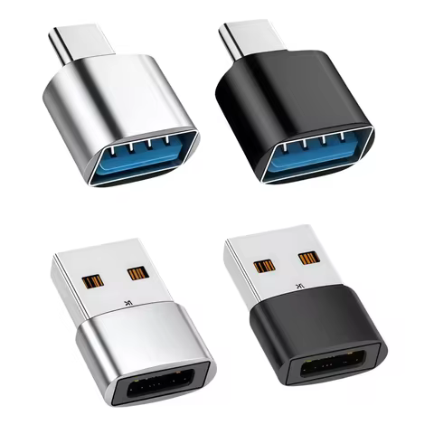 USB to Type-C Adapter USB Female to Type-C Male Fast Charging Adapter OTG USB-C for Smartphones Lapt