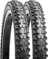 YUNSCM 2-PCS 18" Mountain Bike Tires 18x1.95/53-355 Compatible with Mountain/Off Road Bike 18 x 1.95