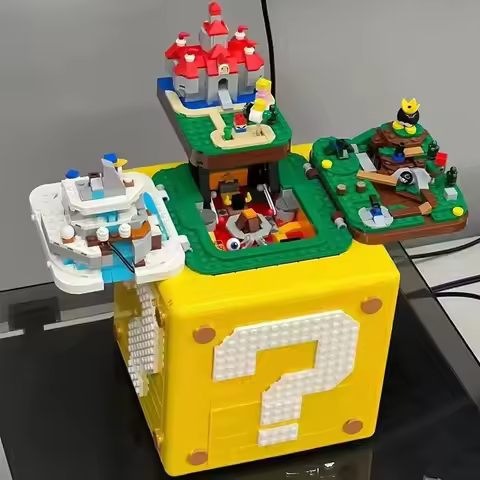 New 64 Question Mark Building Block Compatible 71395 Toys for Boys Girls Kit Model for Adults Bricks