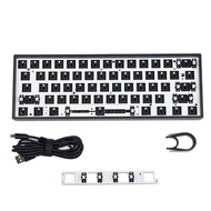YMDK GH60 GK61 RGB Hot Swap Independent Driver Tyce-C ANSI Mechanical keyboard DIY kit Plastic Case