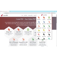 ILOVEPDF PDF Editor Pro Original Account PDF Converter