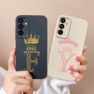 Cases For Samsung F15 M15 M55 C55 Fashion Senior Crown Camera Protection Durable Shockproof Fall Pre