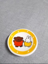 日本扭蛋-- Miffy米飛兔 迷你食器-- 小碟 (陶瓷)