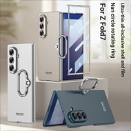 Suitable for Samsung Galaxy Z Fold Fold Folding Screen Phone Case Fold7 Oval Hand Ring Protective Ca