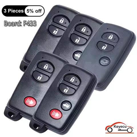 KEYECU for Toyota Prado Venza Land Cruiser Prado LC150 Corolla Verso Avensis Smart Remote Key Fob B7