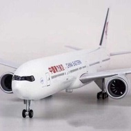 With Light with Wheels Simulation Airplane Model Passenger Airplane Decoration Toy Boeing 777 China 