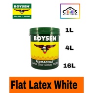 BOYSEN Flat Latex White 4L
