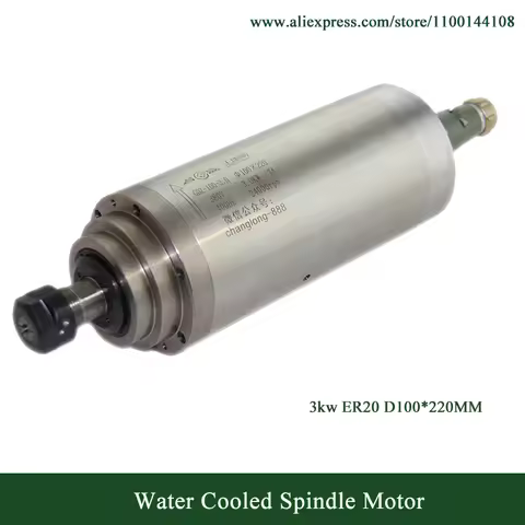 GDZ-100-3.0B GDZ-24-2 GZ-24-1B GDZ-24-3 GDZ-24-1C Water Cooled Spindle Motor 3KW 3.2KW ER20 24000rpm
