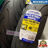 MICHELIN PILOT STREET RADIAL 110/70 R 17 , 120/70 ZR17 , 140/70 R17 TUBELESS TYRE 180/55-17 , 120/70