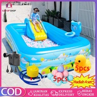 【Beli satu dan dapatkan tiga belas】Kolam Renang Anak Jumbo 3 Meter 3-Ring Kolam Berenang Anak / Kola