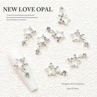 GANTUNGAN (JJ) nail charm star hanging alloy silver gold material for nail art