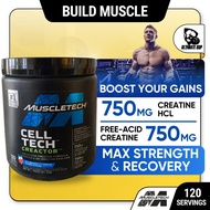 MuscleTech Cell Tech, Creatine HCI, Free-Acid Creatine, Increase Strength & Gain Lean Muscle 120 ser