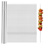 Top Versatile BBQ Skewers Stainless Steel Skewer Durable BBQ  Skewer Perfect for Camping Parties and