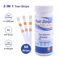 PH Free Chlorine Total Alkaline Aquarium pH Paper Tester for pH tester and for water quality tester 