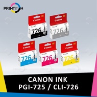 [ORIGINAL] Canon Ink Cartridge PGI-725 PGI 725 CLI-726 CLI 726 Black Grey Cyan Magenta Yellow