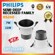 PHILIPS LED Semi Recessed G2 Spotlight RS280 7W 11W Coolwhite Warmwhite Eyeball Ceiling Light Lampu 