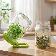 ALLGOODS Mason Sprouting Lid, Plastic With Bracket Germination Jar Lid, Sprout Cover Efficient Nurse
