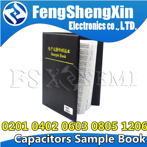 0201 0402 0603 0805 1206 Capacitor Sample Book 0.5pF~10uF SMD Chip Capacitors Assortment Kit 51/80/9