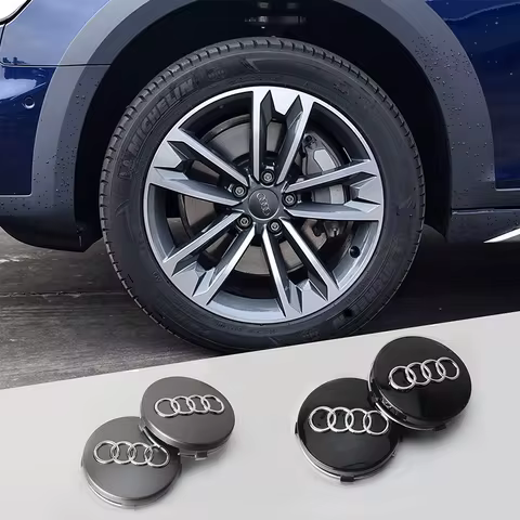 59/135mm Car Replacement Wheel Center Hub Caps Tire Rim Covers For AUDI S A4 B8 B6 8L A6 C6 C5 Q5 A5