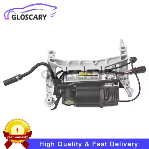 Air Suspension Compressor Pump With Bracket + Air Pipe For Audi Q7 4L VW Touareg 7L Porsche Cayenne 