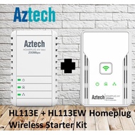 Aztech Homeplug HL113EW Starter Kit