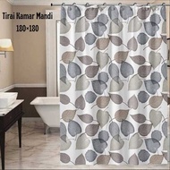Waterproof Shower Curtain 180x180cm - Shower Curtain - LEAF Motif