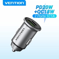 Vention Car Charger fast charging Type C PD 30W/20W/18W  Quick Charging for iPad Pro 2021 iphone 14 Pro Max iphone 13 Pro Max Samsung S22 HuaWei P40 Vivo RedMi xiaomi Phone car usb port socket usb port hub for car wireless Car Charger adapter charge phone