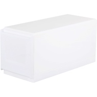 [特價]【好室喵】1號 特小栗子一層收納盒白50x20x23cm(收納櫃/抽屜櫃)
