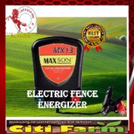 MAXSON ENERGIZER #MX13 (1.3 JOULE) DC 12V FOC MAXSON WARNING SIGNBOARD (BM)- 1PCSAgriculture tools/ 