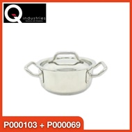 QUANTUM PRO STOCKPOT LOW WITH LID STANDLESS STEEL 2.8L 200XH90MM
