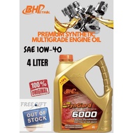 BHP SYNGARD 6000 SAE SN 10W-40 Semi Synthetic Engine Oil (4L) API SN  WITH GIFT