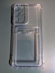 Samsung galaxy S21 Ultra 透明手機殼(背面可放卡)