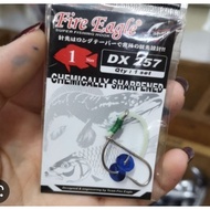 (1PCS) MATA KAIL WEEDLESS HOOK FIRE EAGLE DX 257 SUPER SHARP POINT FISHING HOOK MATA KAIL HARUAN MES