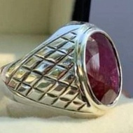 真正的鴿血色深色紅寶石戒指大紅寶石戒指非洲紅寶石戒指