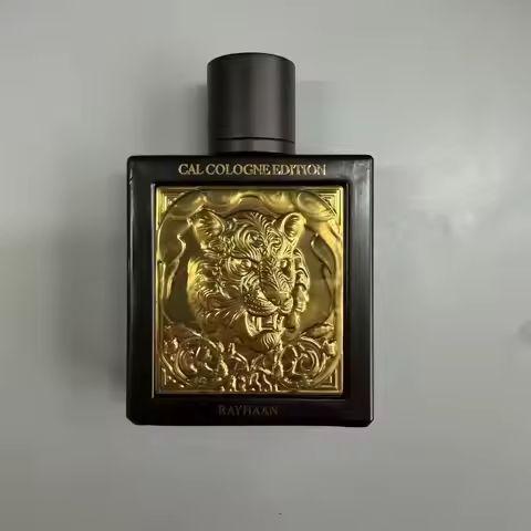 RAYHAAN Cal Cologne Edition Tiger EDP Perfume， Embossed Tiger Head Wood Spicy Men's perfume 100ml