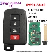 กุญแจสมาร์ทคีย์แบบไม่ใช้กุญแจ Jingyuqin 4 ปุ่ม รุ่น BA4EQ P1：88 8A Chip 433MHz 89904-33460 0010 สำหร