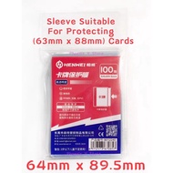 🔥‼️ORIGINAL‼️🔥 Henwei Sleeve 64x89 64*89 Digimon Card Yugioh Card Pokemon Card One Piece Card WS Car