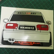 Sticker kereta Wira 3 layer