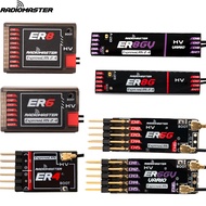 Radiomaster PWM Receiver ER4 4CH/ER6 ER6G ER6GV 2.4G 6CH/ER8 ER8G ER8GV 8CH CRSF ExpressLRS 2.4Ghz 1