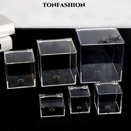 TONFASHION Acrylic Box, Square Cube Transparent   Cube Box, Display  Stackable Design With Lids Disp