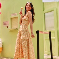 lookbooklookbook pippin dress mimosa ชุดเดรส เกาะอก ลายดอก