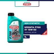 PETRONAS Sprinta F700 4T 15W50 Semi Synthetic Engine Oil (1L/1.2L)