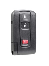 適用於豐田普銳斯2004年至2009年的遙控車鑰匙外殼,可替換未切割刀片的3個按鈕