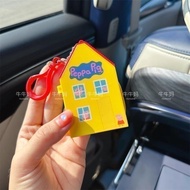 【du25xbpy51.myShow玩具旗舰店】 有趣迷你出行玩具小猪佩奇涂色画册小房子彩色铅笔可做包挂扣礼物Interesting mini travel toy Peppa Pig paintin