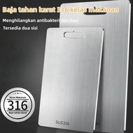 Stainless Steel Cutting Board 316 Hygienic Cutting Board Anti-Rust Anti-Bacterial and Anti-Fungus Cu
